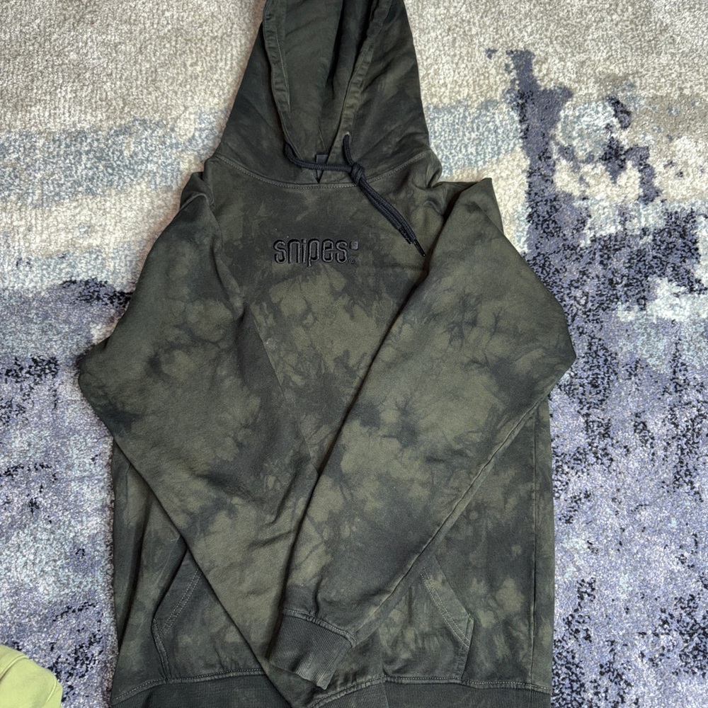 Snipes Green Tie-Dye Hoodie